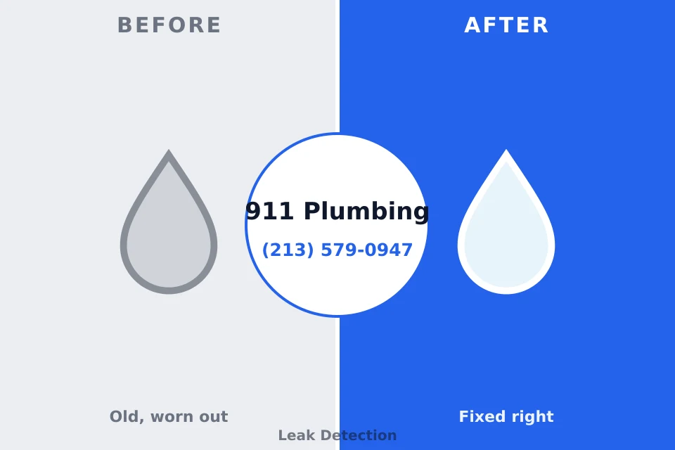 Before and after: plumbing repair Gilbertsville, PA